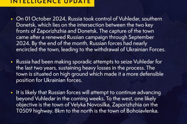 Розвідка Великобританії плани рф наступ Запорізька область