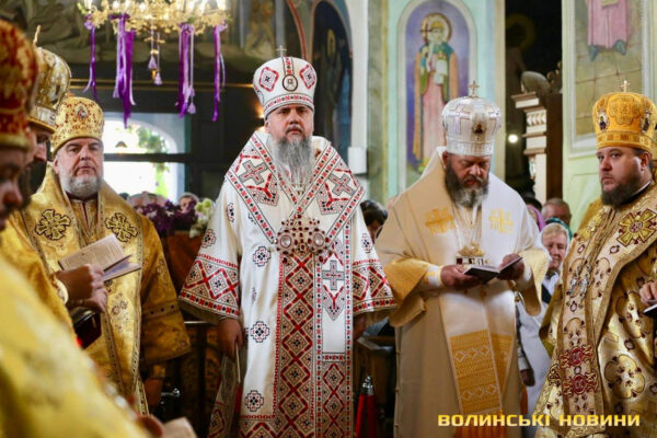Предстоятель ПЦУ Епіфаній очолив літургію в Жидичинському монастирі