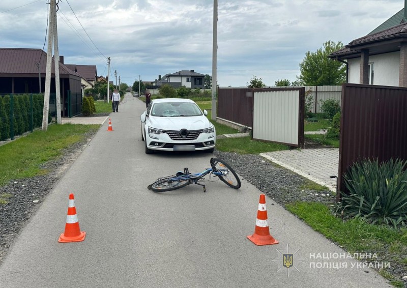 Поблизу Луцька внаслідок ДТП постраждав 12-річний велосипедист 