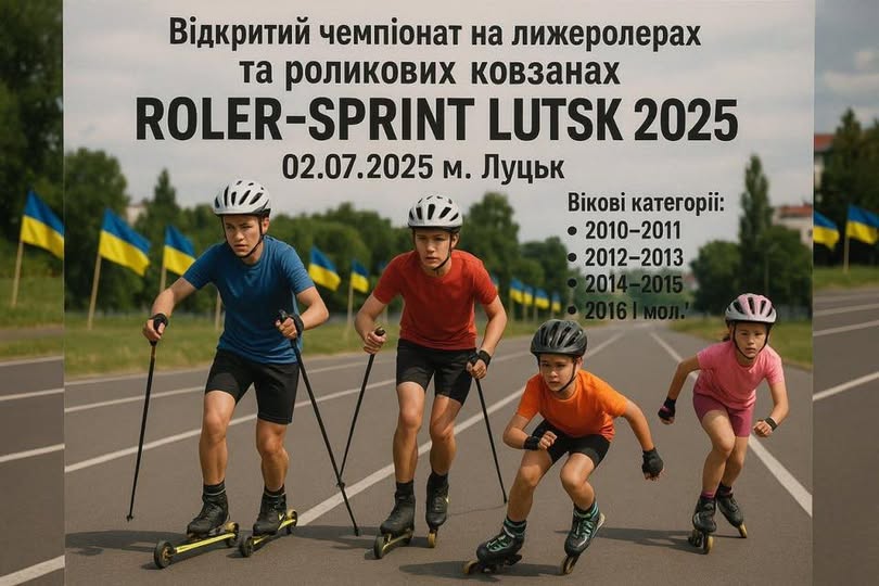 2 липня 2025 року у місті Луцьку відбудеться відкритий чемпіонат з лижних гонок на лижоролерах та роликових ковзанах — «Ролер-спринт Луцьк 2025». 