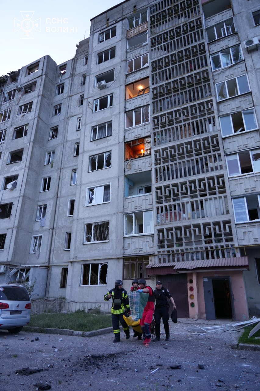 У Луцьку, під час ворожої атаки 6 червня, пошкодило понад 400 житлових приміщень 
