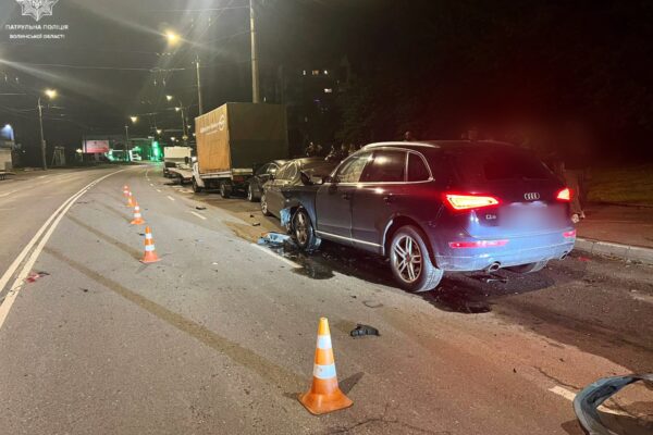 У Луцьку внаслідок ДТП пошкоджено п’ять авто  
