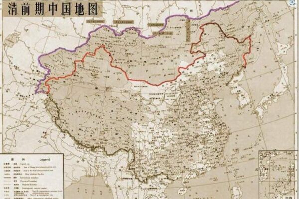 Карта Китаю включає великі російські території