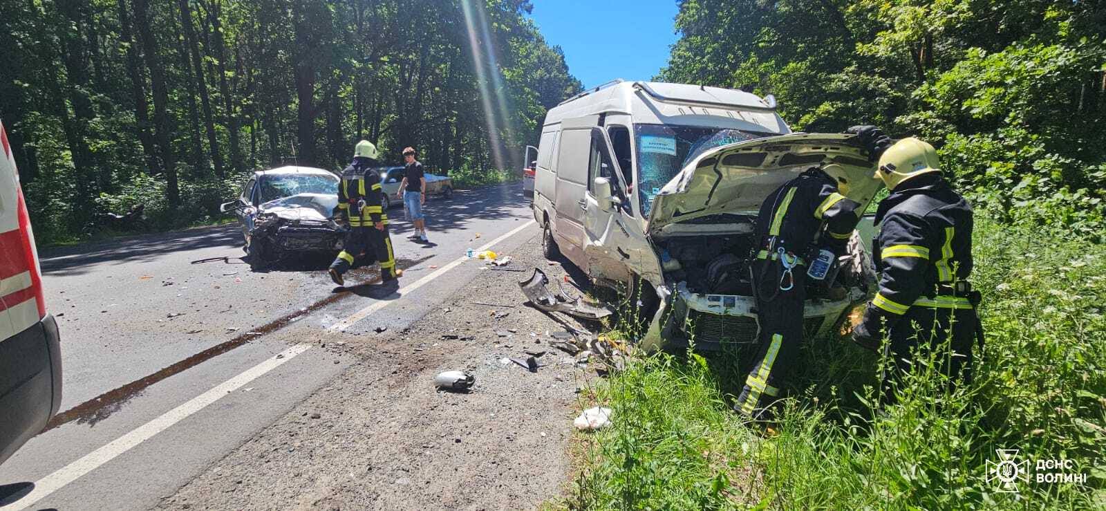 На Волині трапилися дві ДТП з потерпілими 