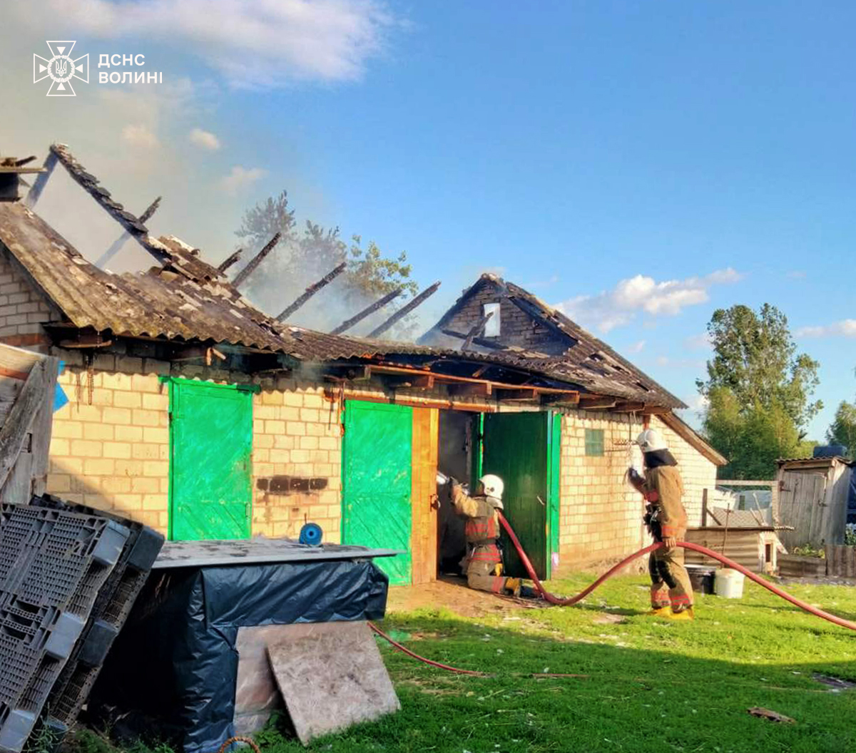 Минулої доби на Волині ліквідували 9 пожеж 
