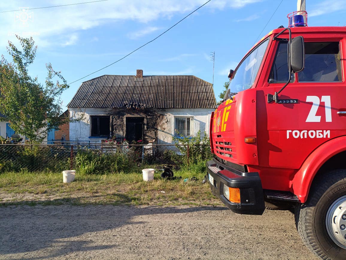 У Ковельському районі ліквідували займання житлового будинку  