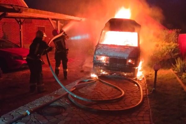 У Ковелі горів мікроавтобус 