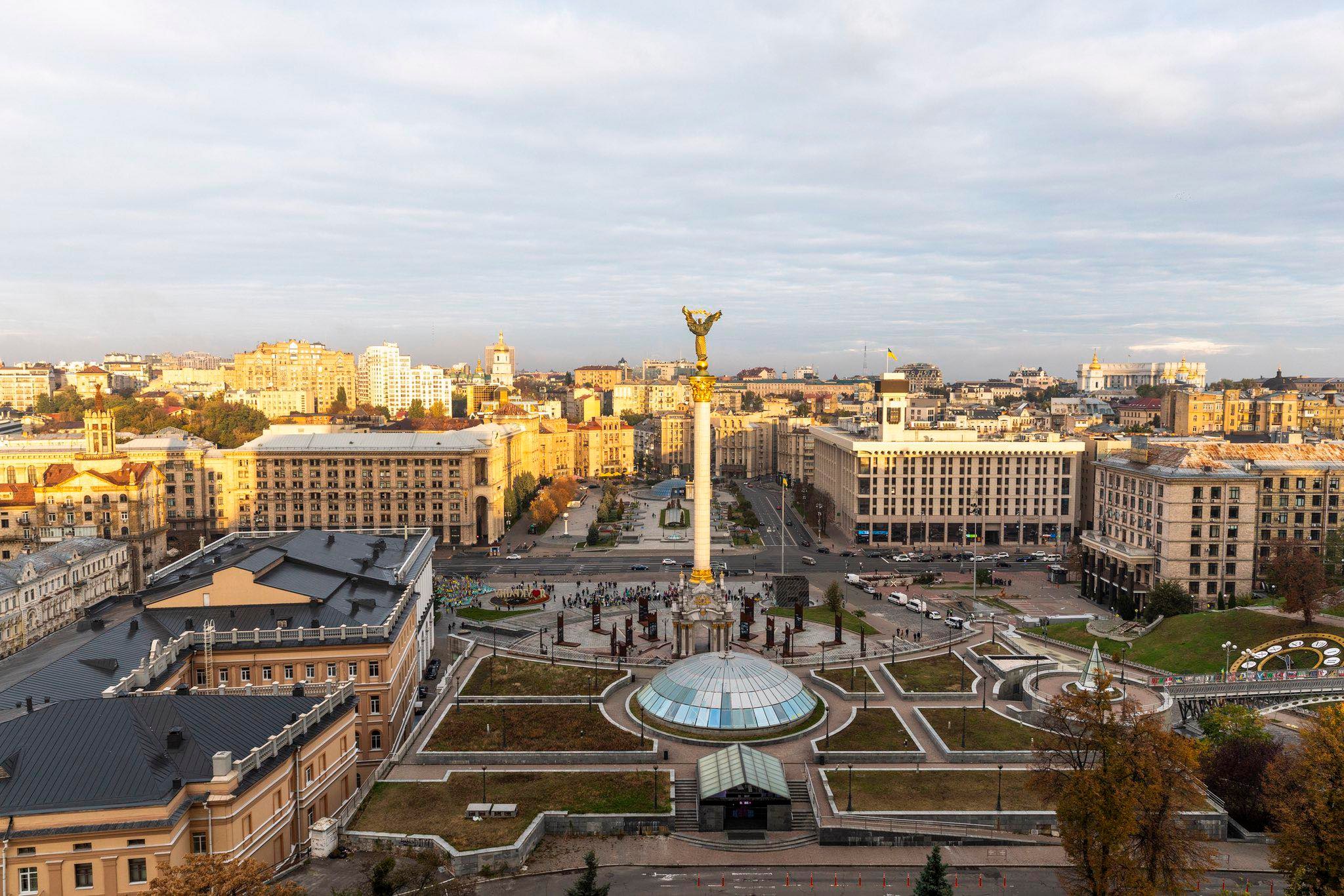 Ілюстративне фото Майдану Незалежності в Києві, Україна