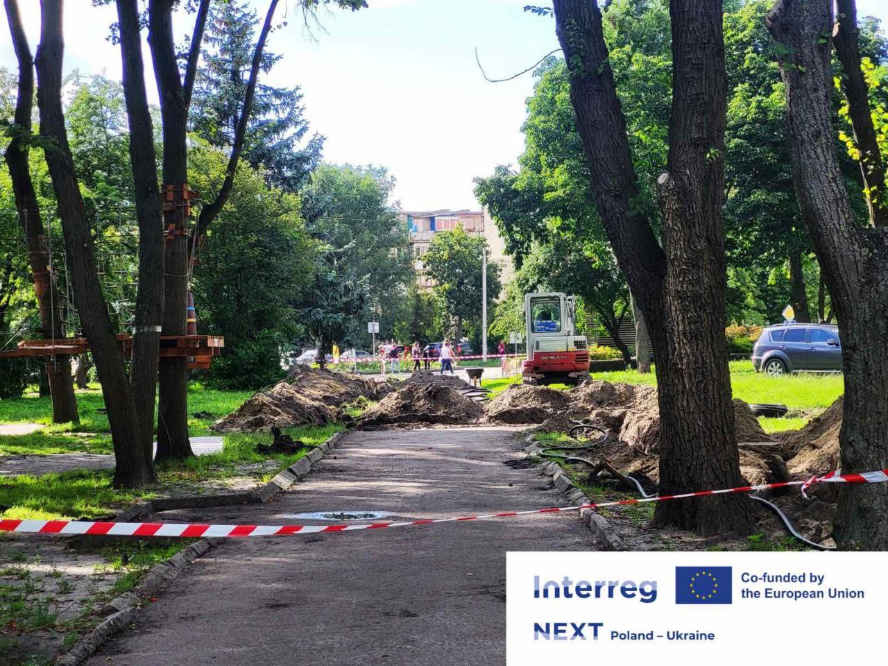 У Ковелі оновлюють парк за кошти Євросоюзу 