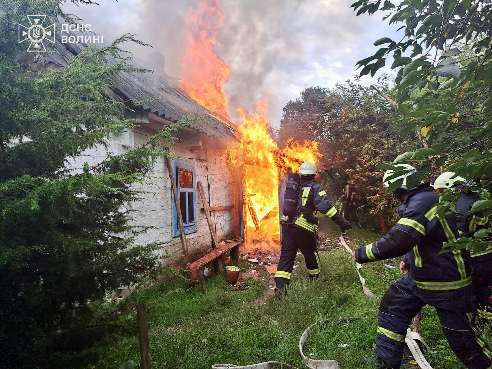 У Нововолинській громаді горів житловий будинок 