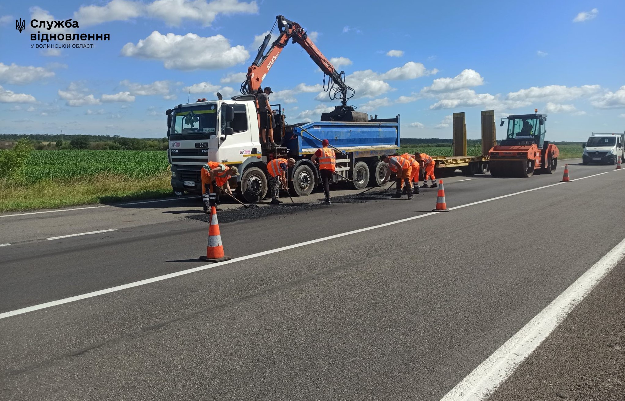 На дорогах Волині тривають комплексні роботи з підвищення безпеки дорожнього руху 