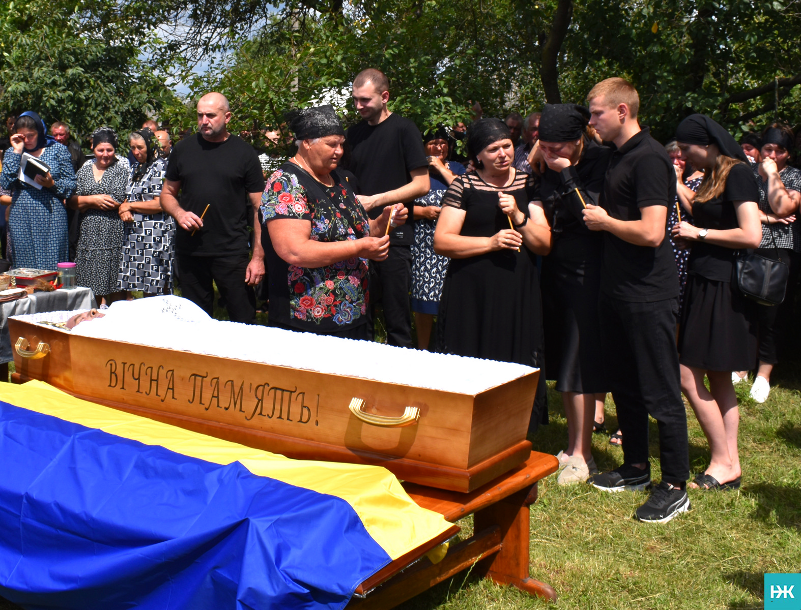 У четвер, 24 липня, на Волині провели в останню земну дорогу полеглого воїна Валерія Баса.