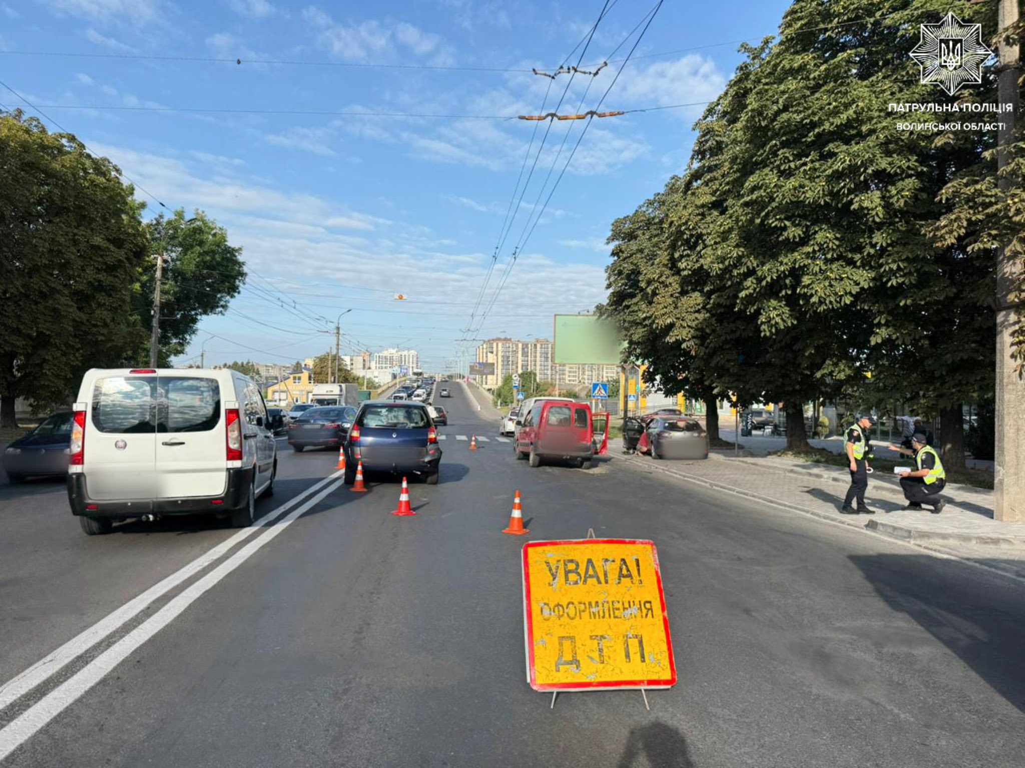 У Луцьку сталася ДТП за участю чотирьох автомобілів 
