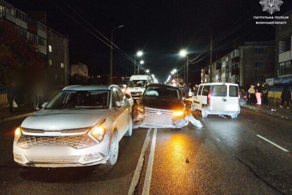 Масова автотроща у Луцьку 