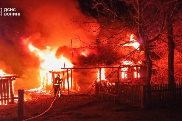 На Волині в пожежах загинуло дві людини 