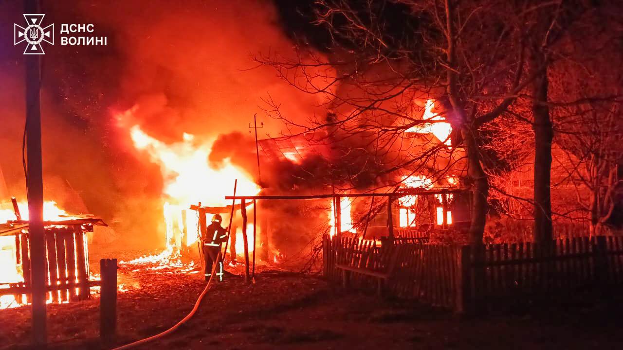 На Волині в пожежах загинуло дві людини