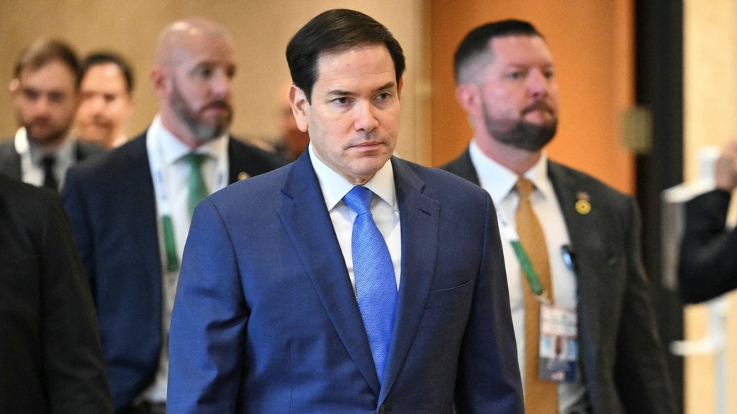 Шрифт текст Рубіо Блінкен Трамп Байден