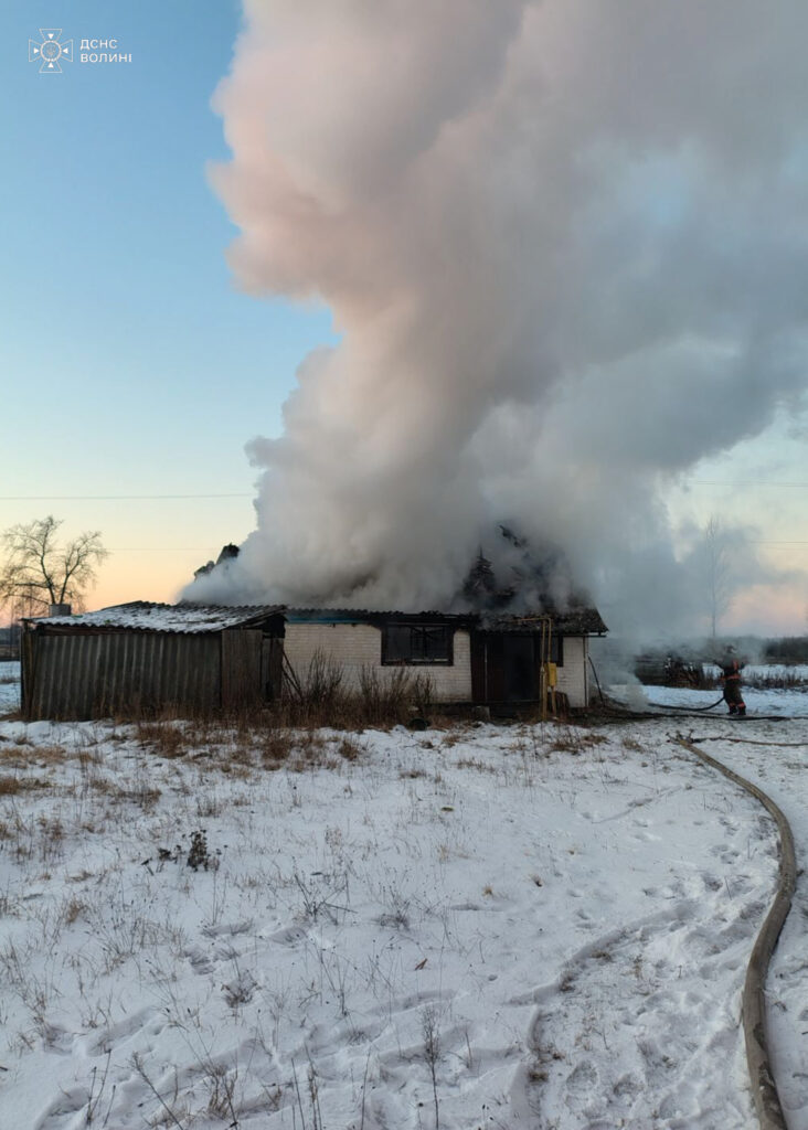 На Волині в пожежі загинув чоловік 