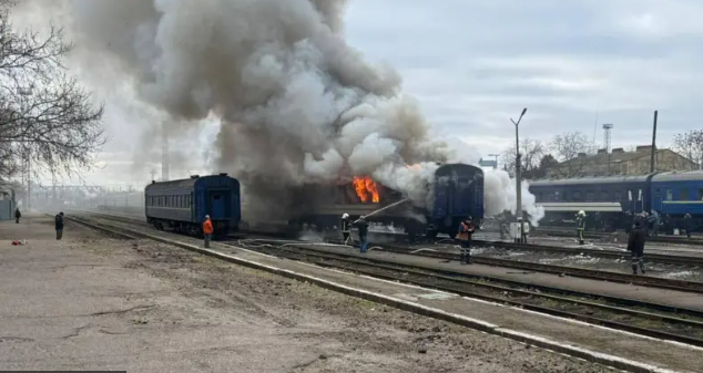 Росіяни обстріляли потяг Дніпро - Ковель