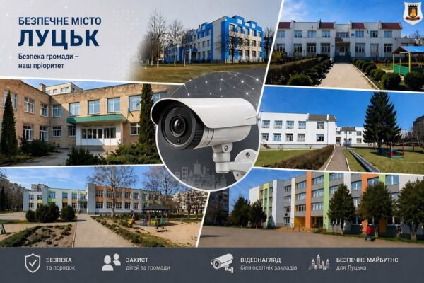 У Луцьку біля закладів освіти розмістять камери відеоспостереження 