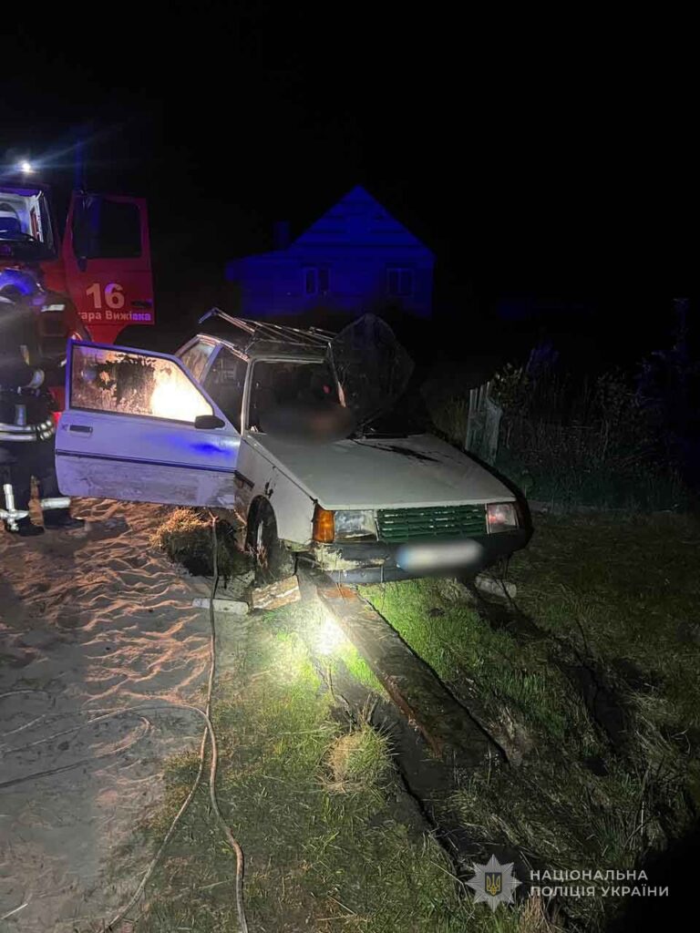 У Ковельському районі автівка заїхала в став
