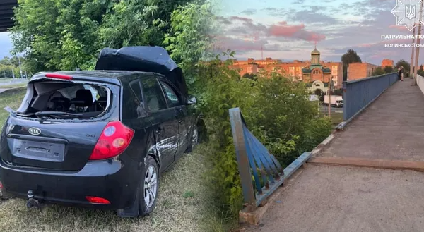 Луцьк водій п'яний КІА збив міст