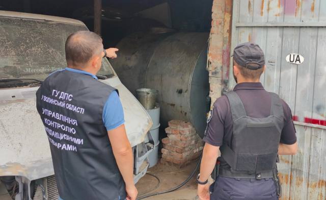 У Горохові викрили підпільну АЗС