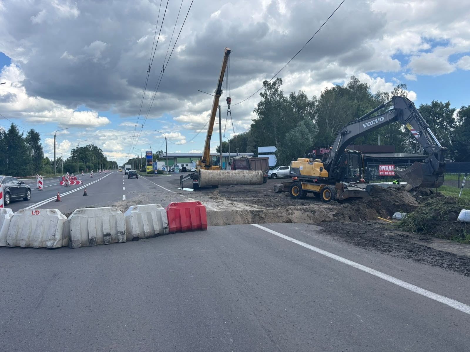 У Струмівці замінююють водопропускну споруду