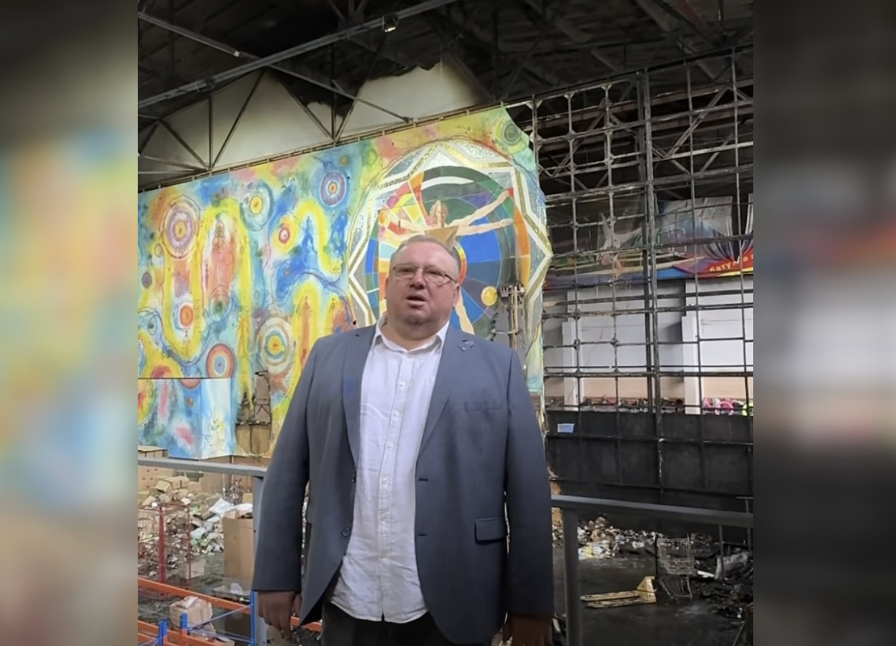 Російський дрон пошкодив масштабний мистецький проєкт "Космогонія" в Луцьку